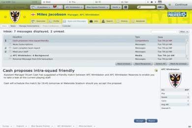 Screenshot Football Manager 2010 Vanilla