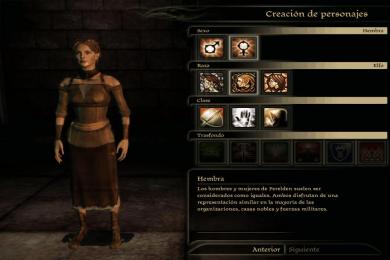 Screenshot Dragon Age: Character Creator