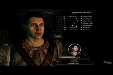 Screenshot Dragon Age: Character Creator