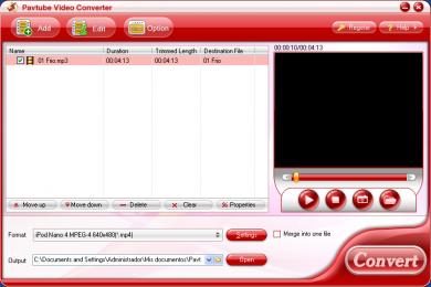 Screenshot Pavtube Video Converter