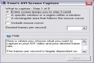 Screenshot AVI Screen Capture