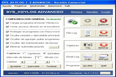 Screenshot Sys Keylog Advanced