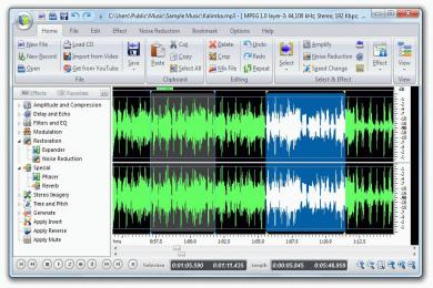 Screenshot Free Audio Editor