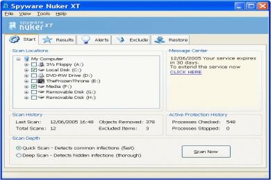Cattura Spyware Nuker XT