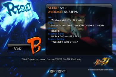 Screenshot Street Fighter 4 Benchmark