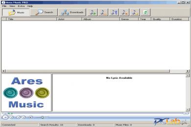Screenshot Ares Music