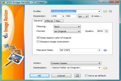 Screenshot VSO Image Resizer