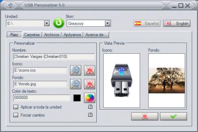 Screenshot USB Personalizer