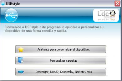 Screenshot USB style