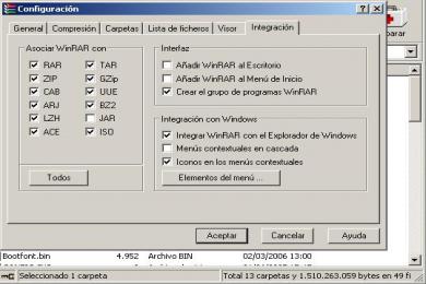 Screenshot WinRAR
