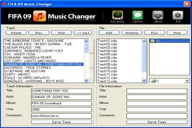 Screenshot FIFA 09 Music Changer