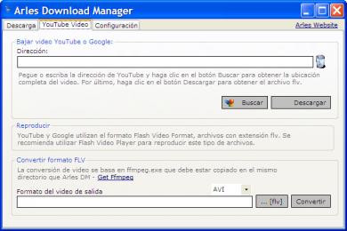 Captura Arles Download Manager