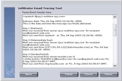 Screenshot Infiltrator Network Security Scanner