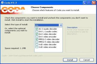 Рисунки Coda Codec Pack