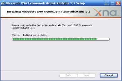 Screenshot Microsoft XNA Framework