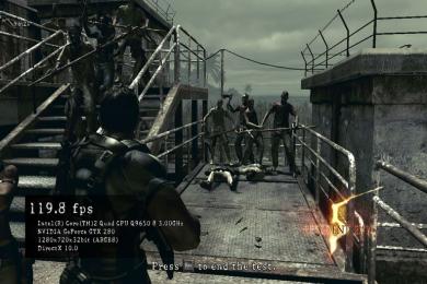 Captura Resident Evil 5 Benchmark