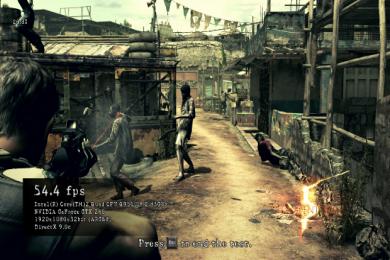 Screenshot Resident Evil 5 Benchmark