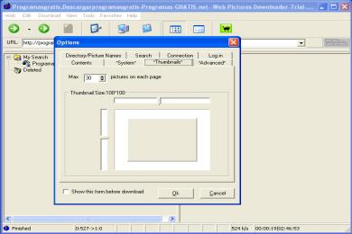 Screenshot Web Pictures Downloader