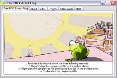 Screenshot Free RAR Extract Frog