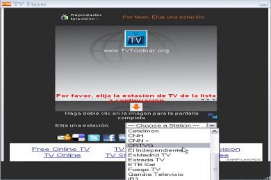 Screenshot Online TV Toolbar Firefox