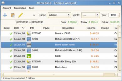 Screenshot HomeBank