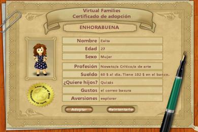 Screenshot Virtual Families