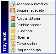 Screenshot Power Tray