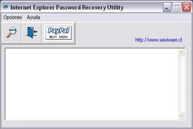 Screenshot Internet Explorer Password Recovery Utility