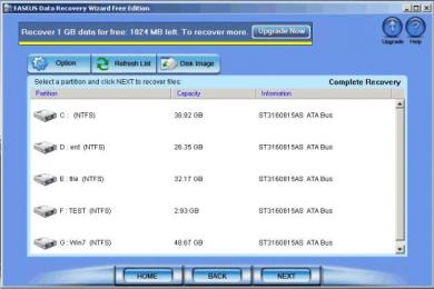 Cattura Data Recovery Wizard Free Edition