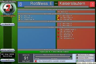 Captura Universal Soccer Manager 2