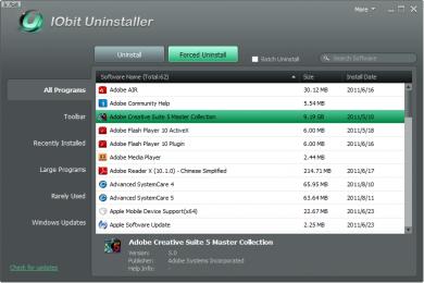 Screenshot IObit Uninstaller