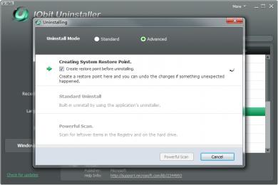 Capture IObit Uninstaller