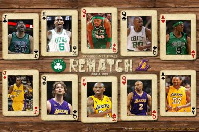 Screenshot Lakers vs Celtics - Final NBA 2010