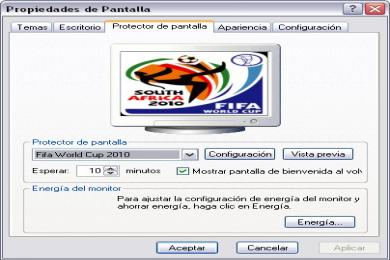 Cattura FIFA World Cup 2010 Screensaver