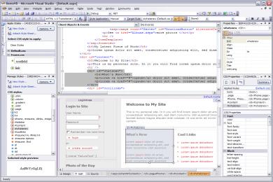 Screenshot Microsoft Visual Studio 2010 Professional