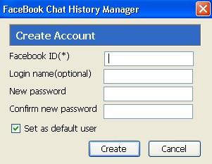 Screenshot Facebook Chat History Manager