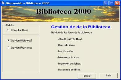 Capture Bibliothèque 2000