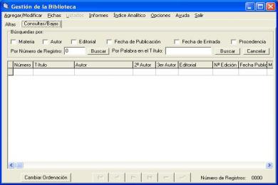 Screenshot Biblioteca 2000