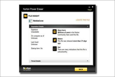 Capture Norton Power Eraser