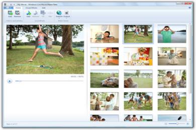 Screenshot Windows Live Movie Maker 2011