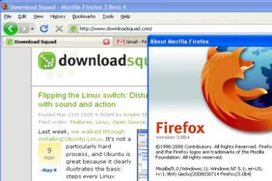 Screenshot Firefox Beta