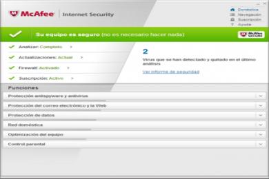 Screenshot McAfee Internet Security