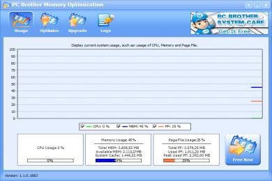 Captura PC Brother Memory Optimization