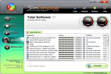 Screenshot Slim Computer