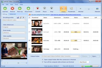 Screenshot Sothink Free Video Converter