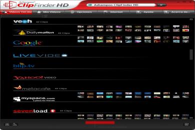 Captura Ashampoo ClipFinder HD