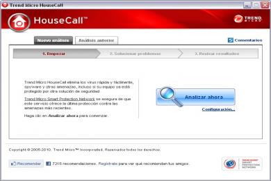 Captura Trend Micro HouseCall