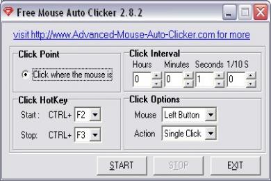 Screenshot Free Mouse Auto Clicker