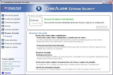 Captura ZoneAlarm Extreme Security