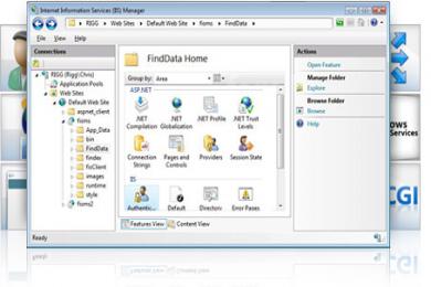 Screenshot Microsoft WebMatrix